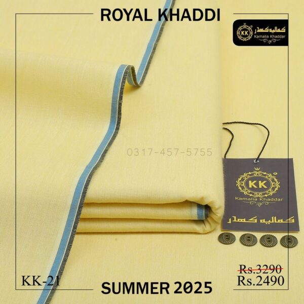 KK-21 Vanilla Royal Khaddi Summer Khaddar