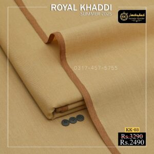 KK-03 Camel Kamalia Khaddar Summer Collection