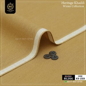 2024 Winter KK-233 Heritage Khaddi Winter Khaddar