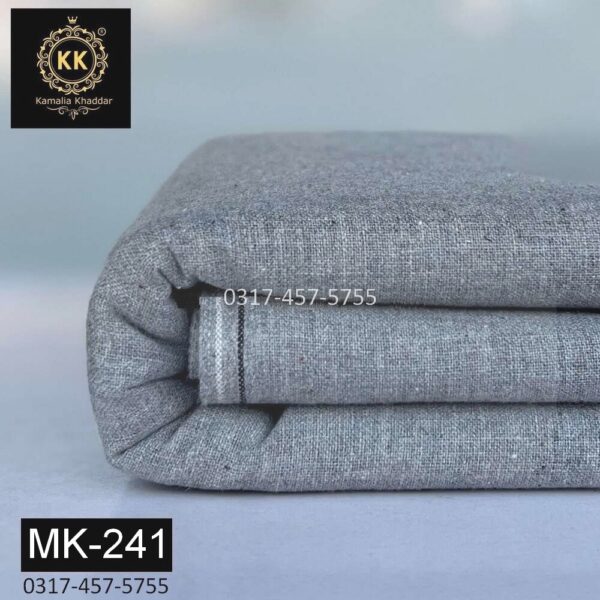 MK-241 Light Silver Milan Khaddi Khaddar Winter Collection