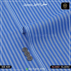 KK-629 Designer Premium Khaddar Kurta With White Shalwar